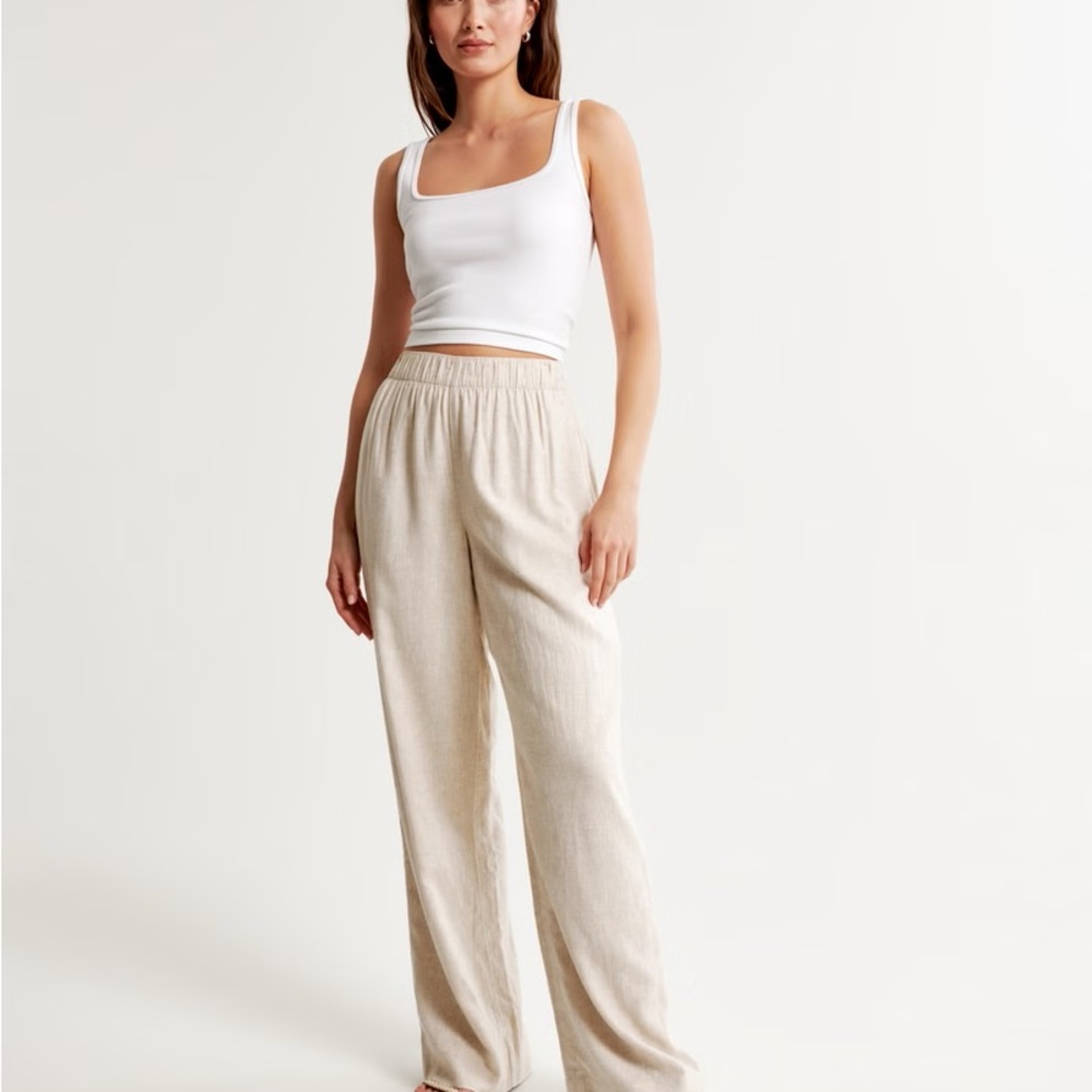 Abercrombie & Fitch Linen Blend Pants